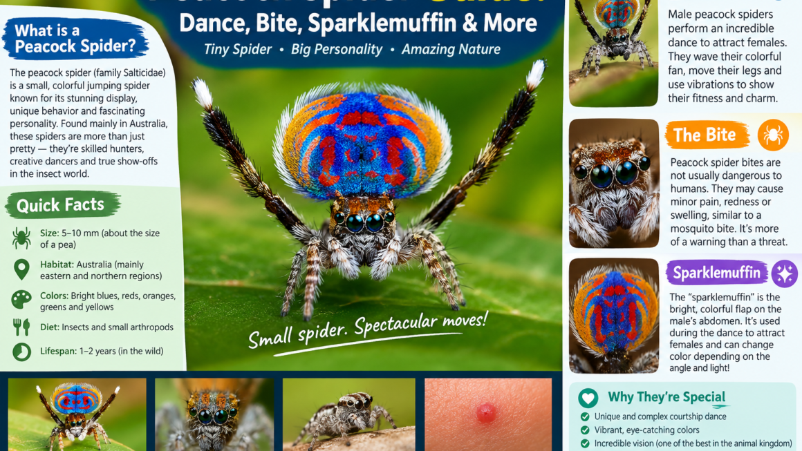 Peacock Spider Guide: Dance, Bite, Sparklemuffin & More